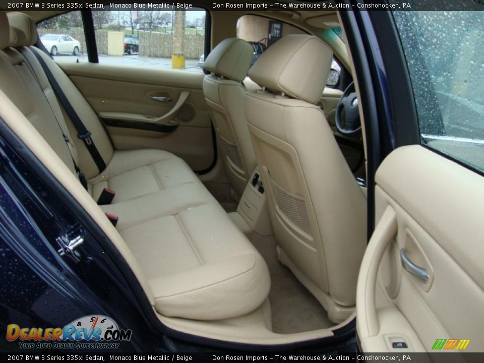2007 BMW 3 Series 335xi Sedan Monaco Blue Metallic / Beige Photo #19