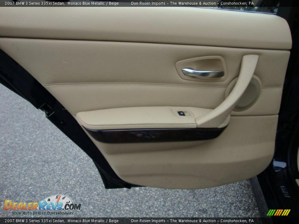 2007 BMW 3 Series 335xi Sedan Monaco Blue Metallic / Beige Photo #21