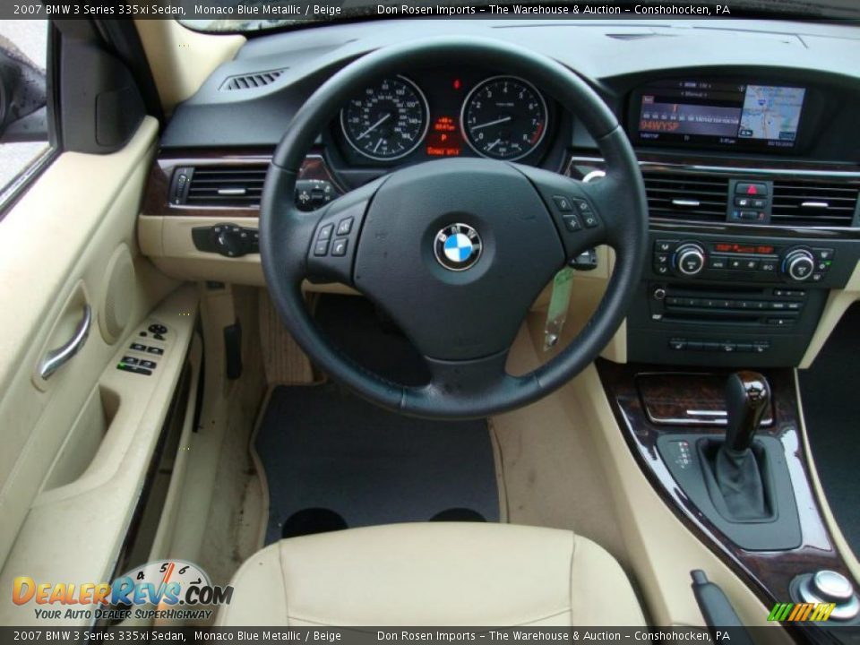 2007 BMW 3 Series 335xi Sedan Monaco Blue Metallic / Beige Photo #29