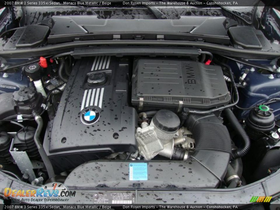 2007 BMW 3 Series 335xi Sedan Monaco Blue Metallic / Beige Photo #31