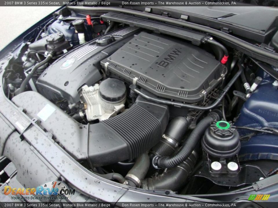 2007 BMW 3 Series 335xi Sedan Monaco Blue Metallic / Beige Photo #32