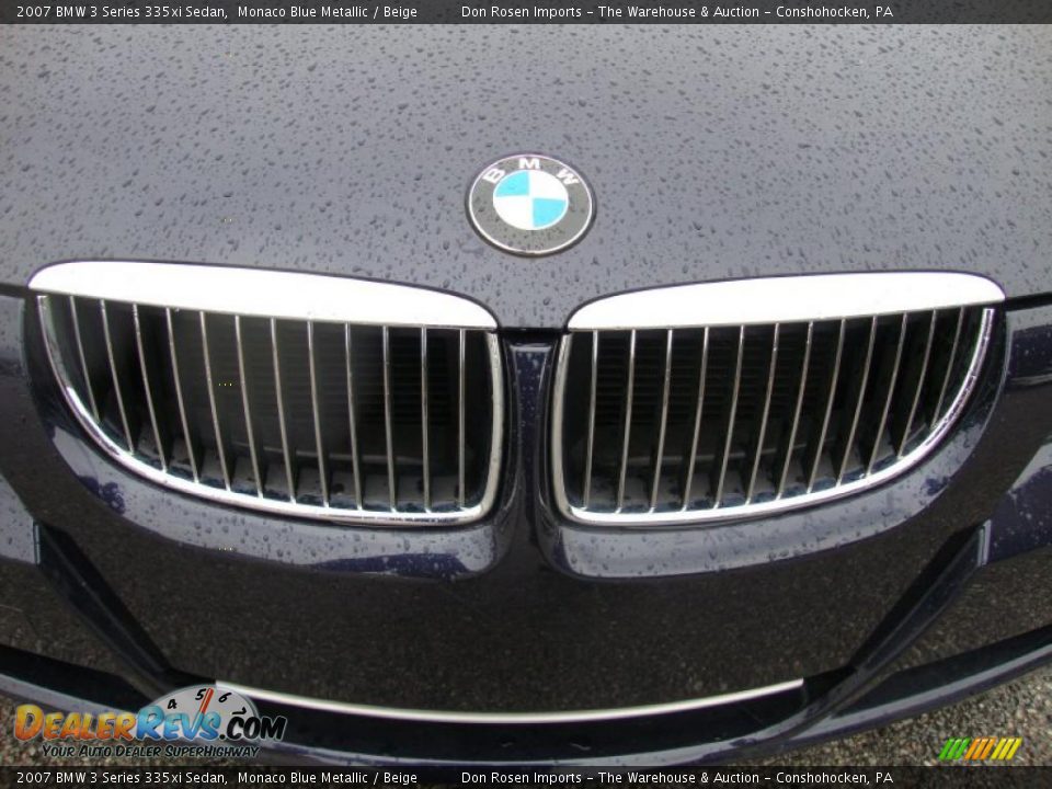 2007 BMW 3 Series 335xi Sedan Monaco Blue Metallic / Beige Photo #33