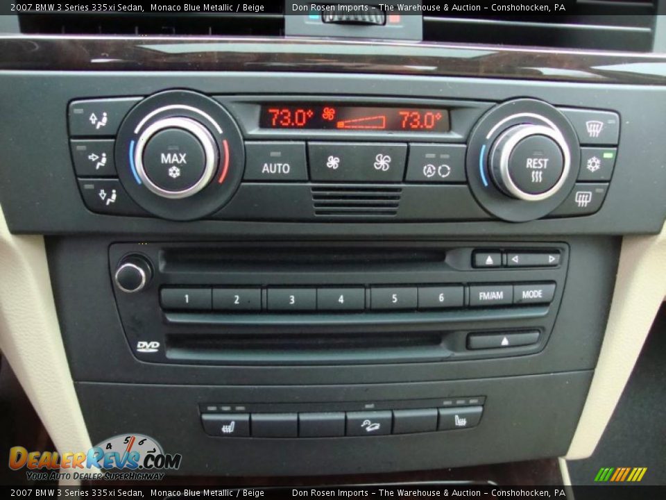 2007 BMW 3 Series 335xi Sedan Monaco Blue Metallic / Beige Photo #36