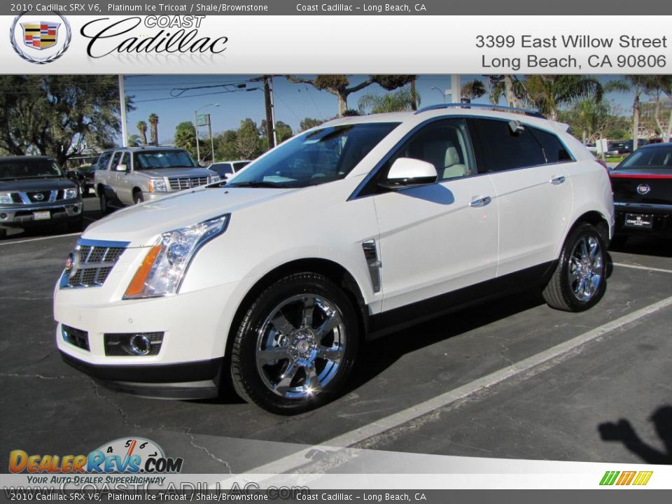 2010 Cadillac SRX V6 Platinum Ice Tricoat / Shale/Brownstone Photo #1
