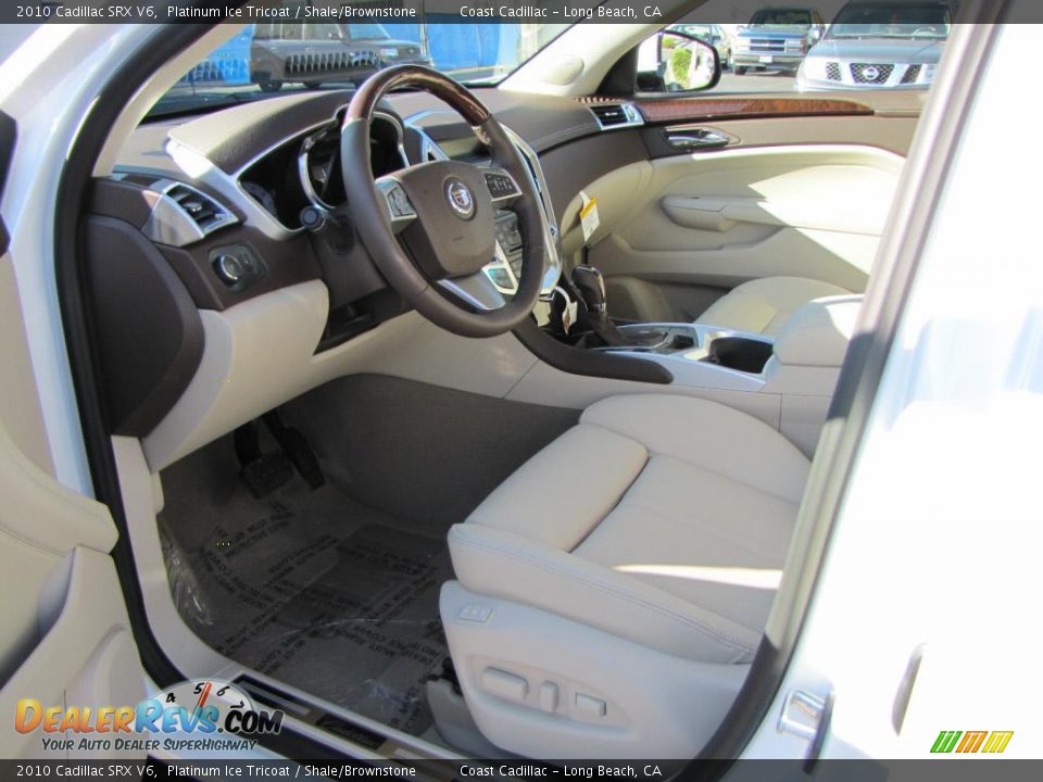 2010 Cadillac SRX V6 Platinum Ice Tricoat / Shale/Brownstone Photo #3