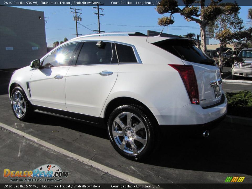 2010 Cadillac SRX V6 Platinum Ice Tricoat / Shale/Brownstone Photo #4