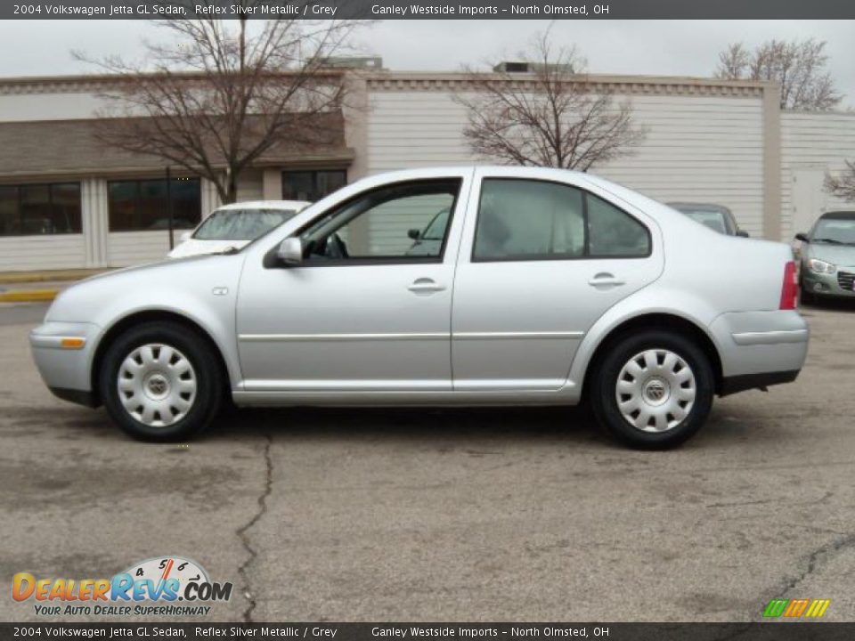 2004 Volkswagen Jetta GL Sedan Reflex Silver Metallic / Grey Photo #2