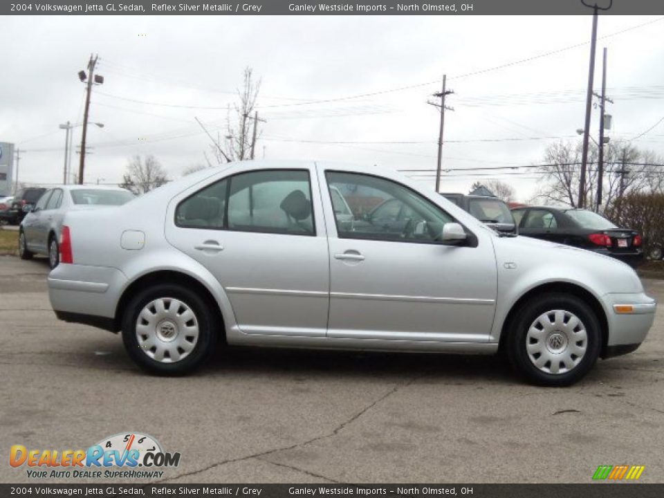 2004 Volkswagen Jetta GL Sedan Reflex Silver Metallic / Grey Photo #6
