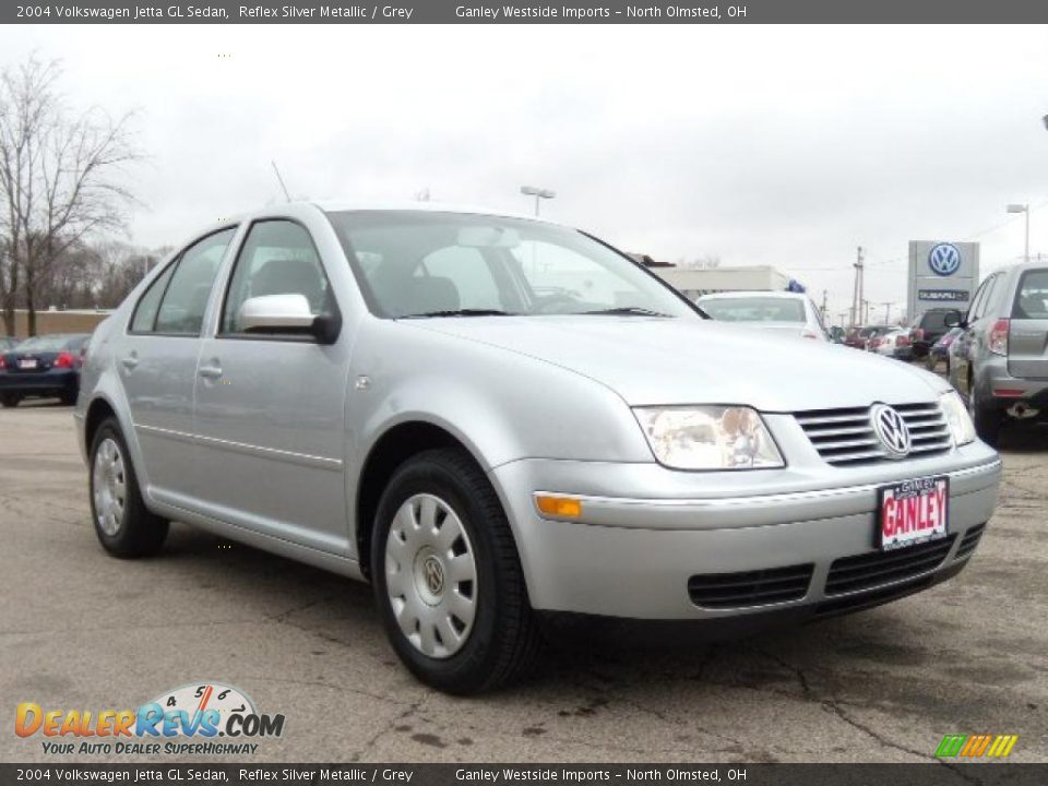 2004 Volkswagen Jetta GL Sedan Reflex Silver Metallic / Grey Photo #7