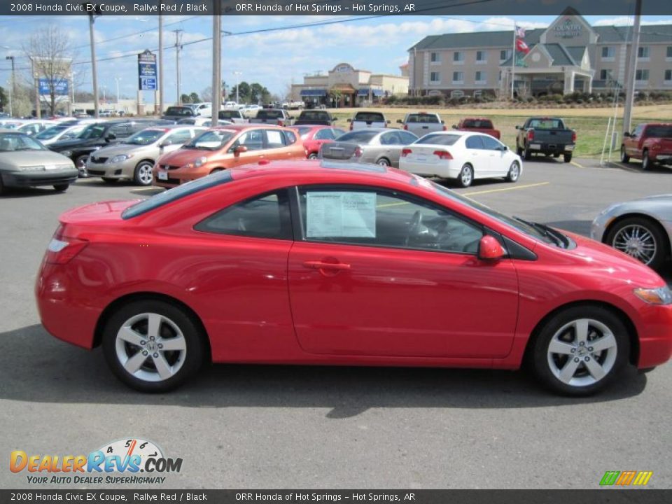 2008 Honda Civic EX Coupe Rallye Red / Black Photo #6