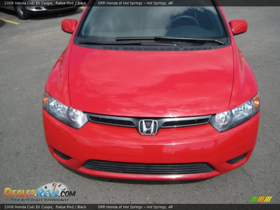 2008 Honda Civic EX Coupe Rallye Red / Black Photo #8