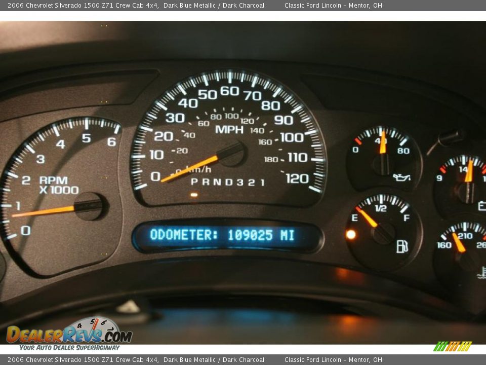 2006 Chevrolet Silverado 1500 Z71 Crew Cab 4x4 Dark Blue Metallic / Dark Charcoal Photo #10