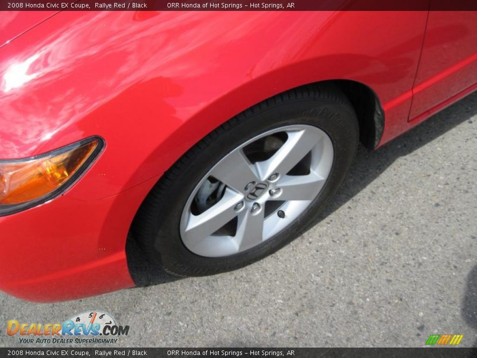 2008 Honda Civic EX Coupe Rallye Red / Black Photo #9