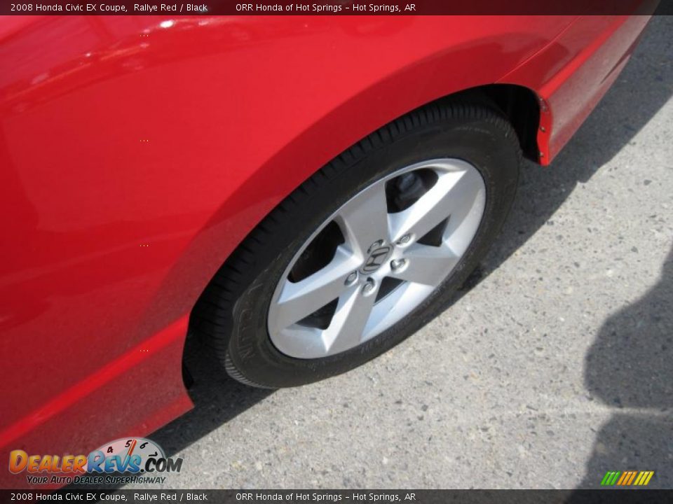 2008 Honda Civic EX Coupe Rallye Red / Black Photo #10