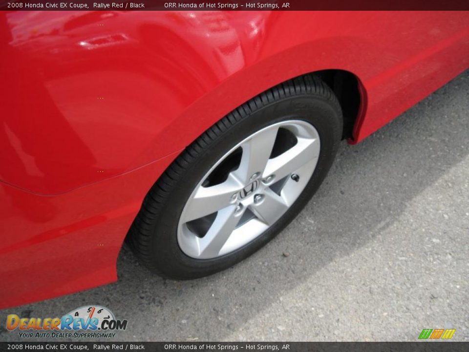 2008 Honda Civic EX Coupe Rallye Red / Black Photo #11