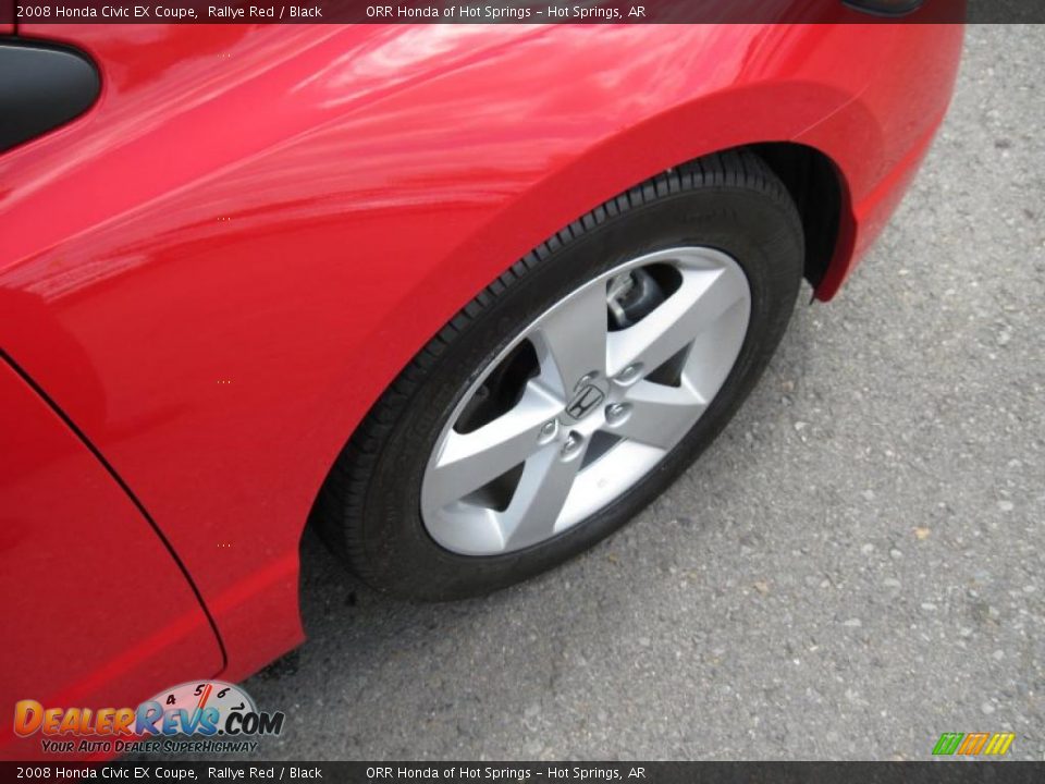 2008 Honda Civic EX Coupe Rallye Red / Black Photo #12