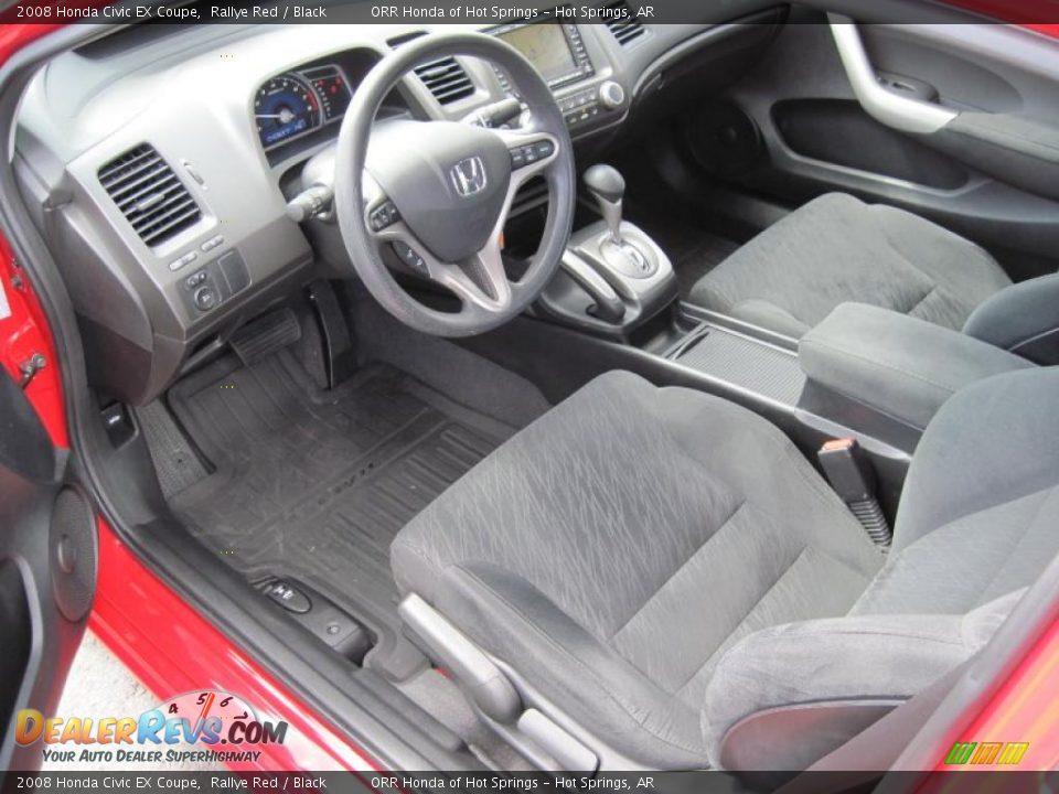 2008 Honda Civic EX Coupe Rallye Red / Black Photo #13