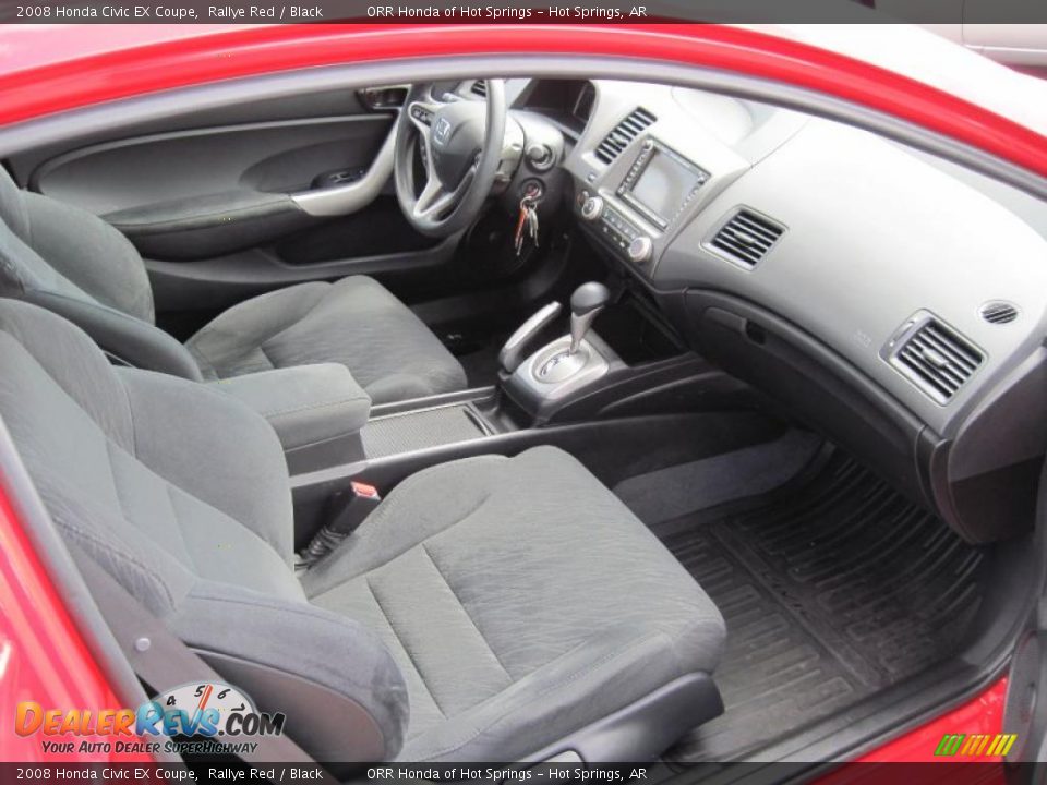2008 Honda Civic EX Coupe Rallye Red / Black Photo #14