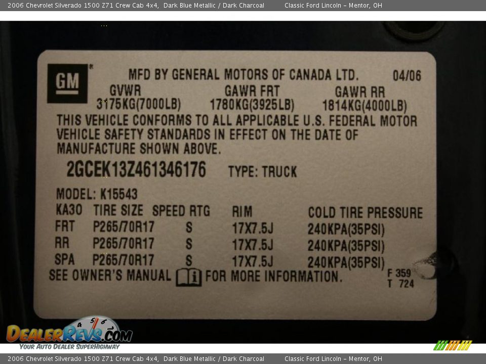 2006 Chevrolet Silverado 1500 Z71 Crew Cab 4x4 Dark Blue Metallic / Dark Charcoal Photo #19