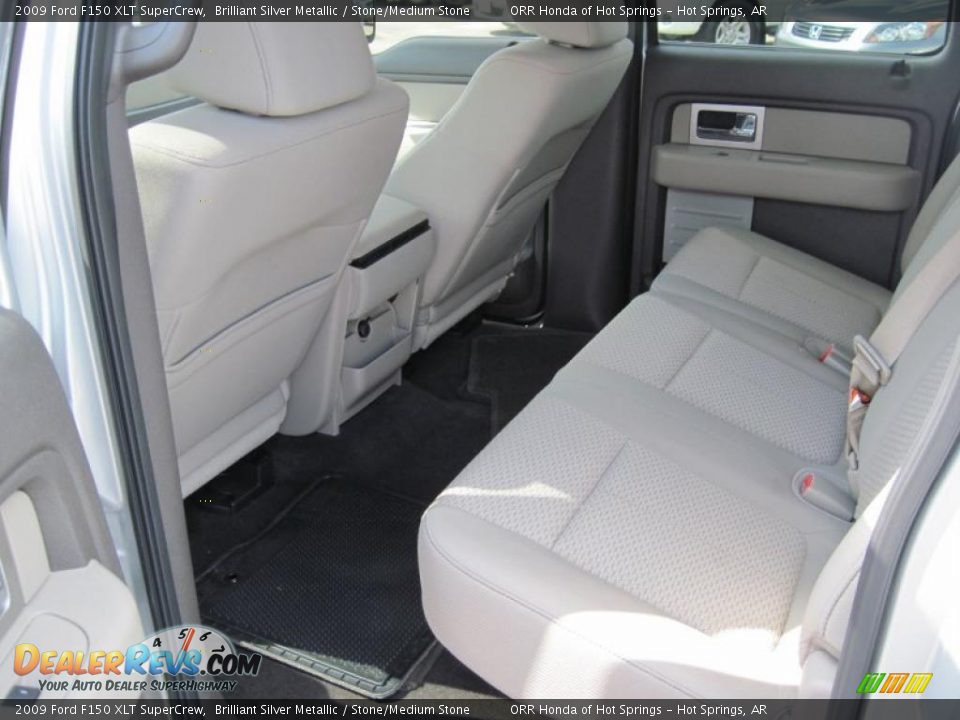 2009 Ford F150 XLT SuperCrew Brilliant Silver Metallic / Stone/Medium Stone Photo #14