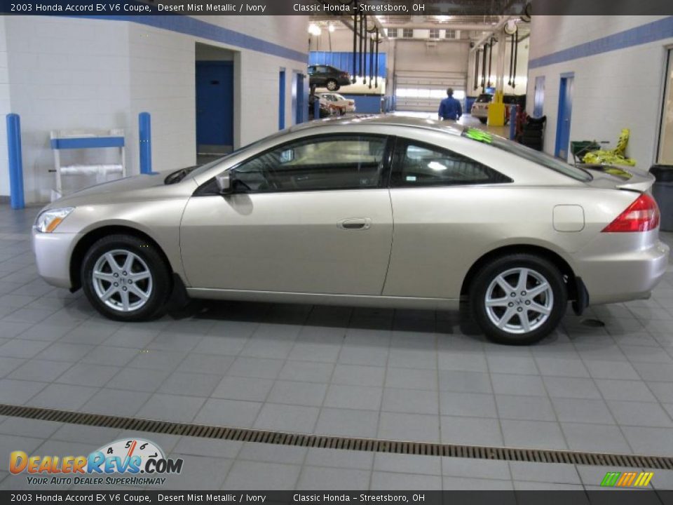 2003 Honda Accord EX V6 Coupe Desert Mist Metallic / Ivory Photo #4