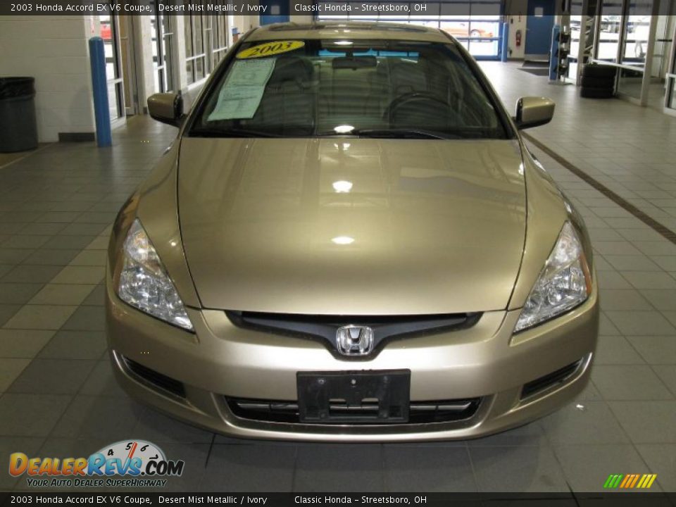 2003 Honda Accord EX V6 Coupe Desert Mist Metallic / Ivory Photo #5