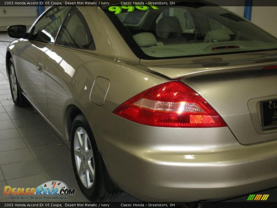 2003 Honda Accord EX V6 Coupe Desert Mist Metallic / Ivory Photo #7