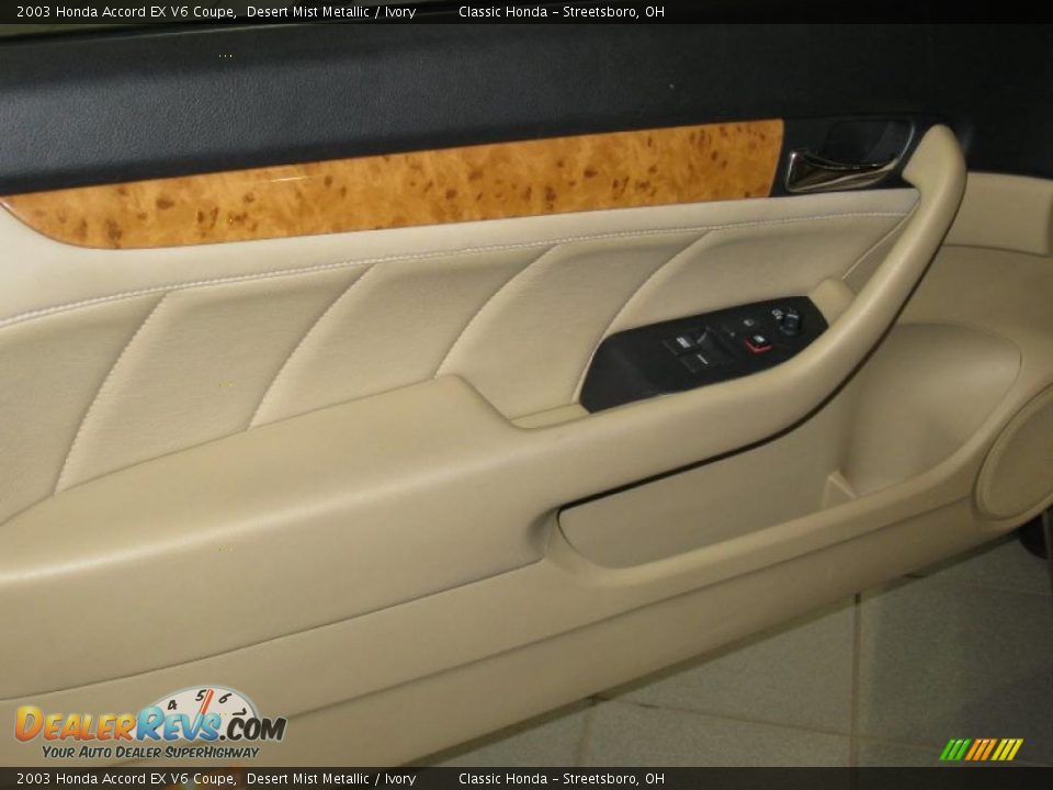 2003 Honda Accord EX V6 Coupe Desert Mist Metallic / Ivory Photo #12
