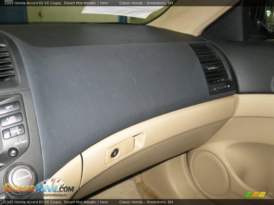 2003 Honda Accord EX V6 Coupe Desert Mist Metallic / Ivory Photo #18
