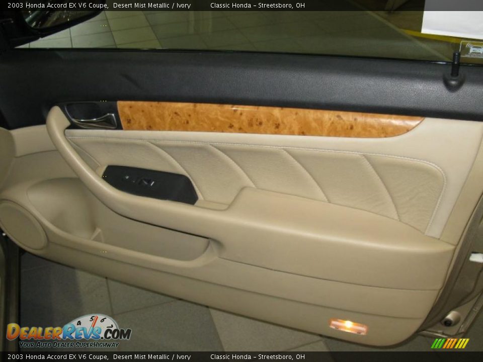 2003 Honda Accord EX V6 Coupe Desert Mist Metallic / Ivory Photo #21