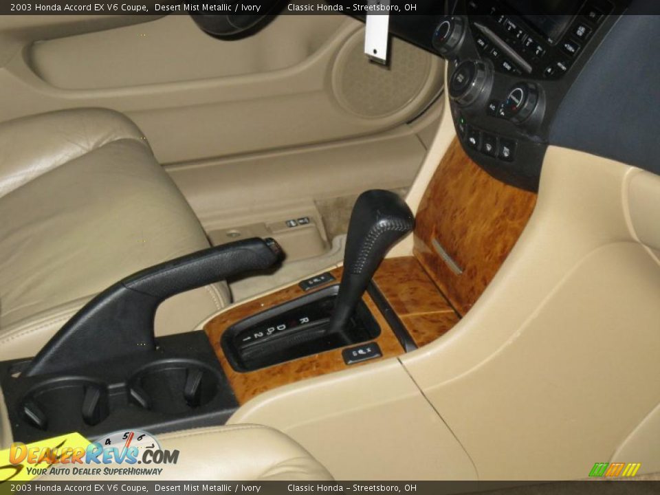 2003 Honda Accord EX V6 Coupe Desert Mist Metallic / Ivory Photo #23