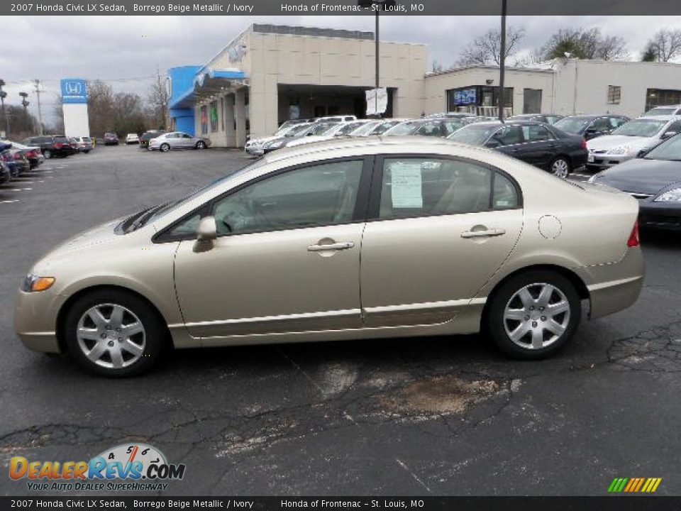 2007 Honda Civic LX Sedan Borrego Beige Metallic / Ivory Photo #1