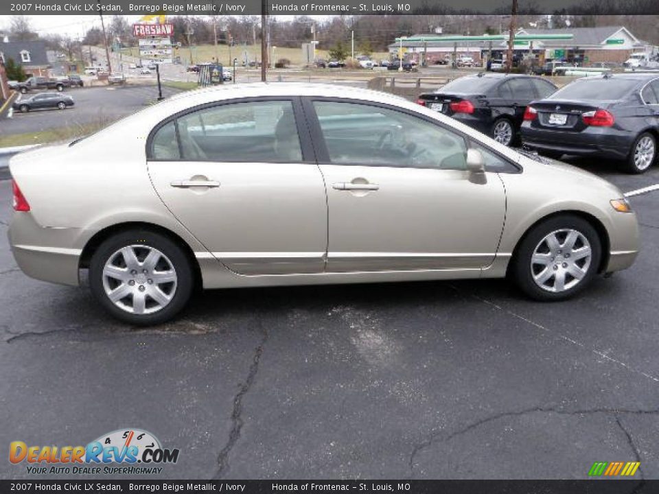 2007 Honda Civic LX Sedan Borrego Beige Metallic / Ivory Photo #5