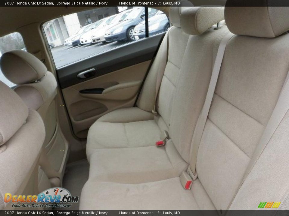 2007 Honda Civic LX Sedan Borrego Beige Metallic / Ivory Photo #9