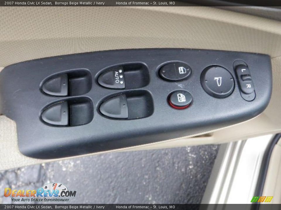 2007 Honda Civic LX Sedan Borrego Beige Metallic / Ivory Photo #12