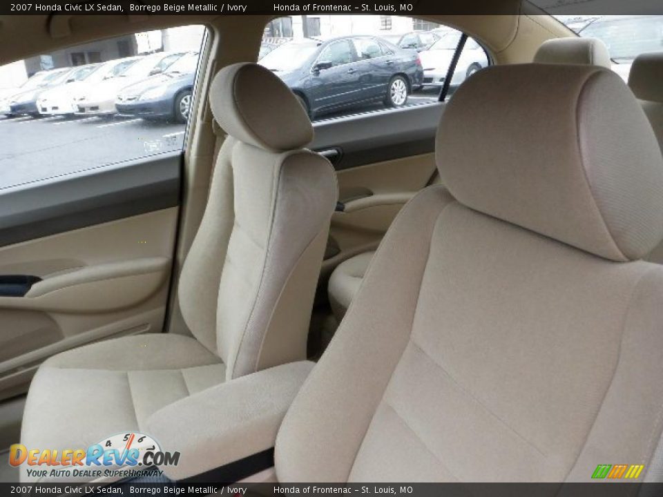 2007 Honda Civic LX Sedan Borrego Beige Metallic / Ivory Photo #13