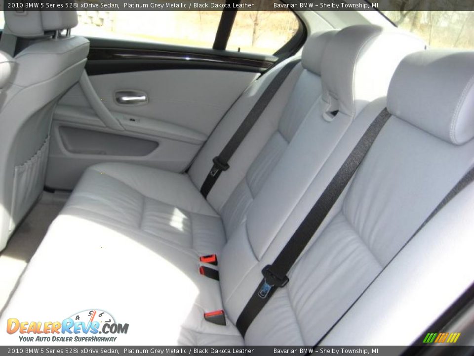 2010 BMW 5 Series 528i xDrive Sedan Platinum Grey Metallic / Black Dakota Leather Photo #11