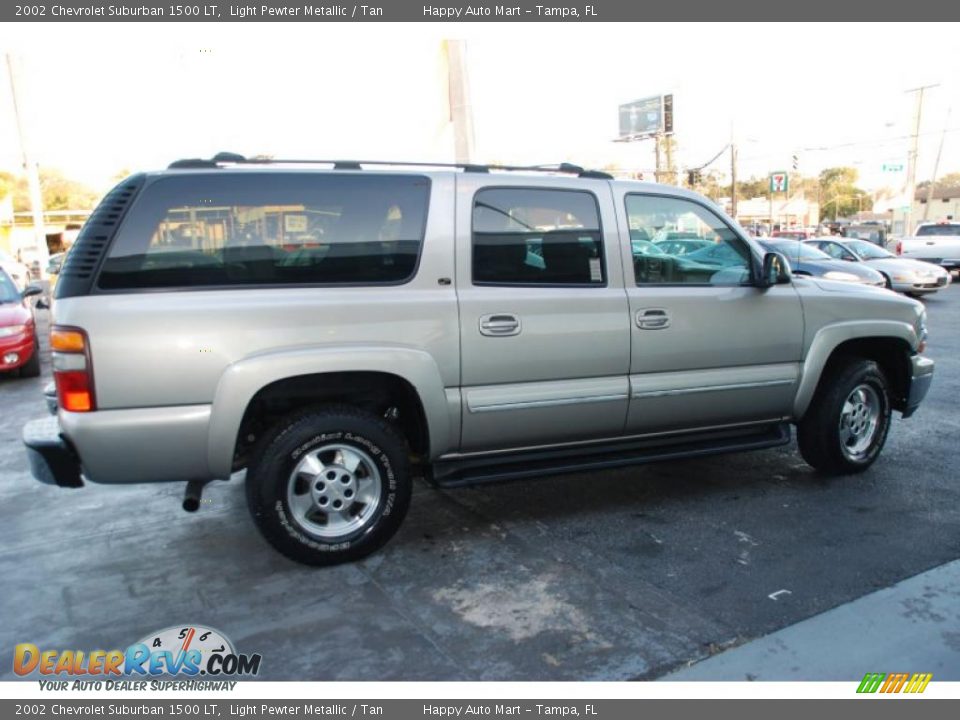 2002 Chevrolet Suburban 1500 LT Light Pewter Metallic / Tan Photo #2