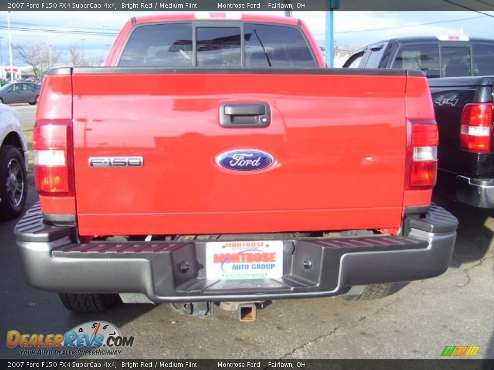 2007 Ford F150 FX4 SuperCab 4x4 Bright Red / Medium Flint Photo #3