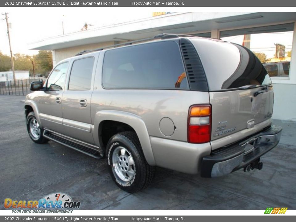 2002 Chevrolet Suburban 1500 LT Light Pewter Metallic / Tan Photo #4