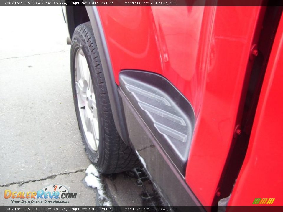 2007 Ford F150 FX4 SuperCab 4x4 Bright Red / Medium Flint Photo #5