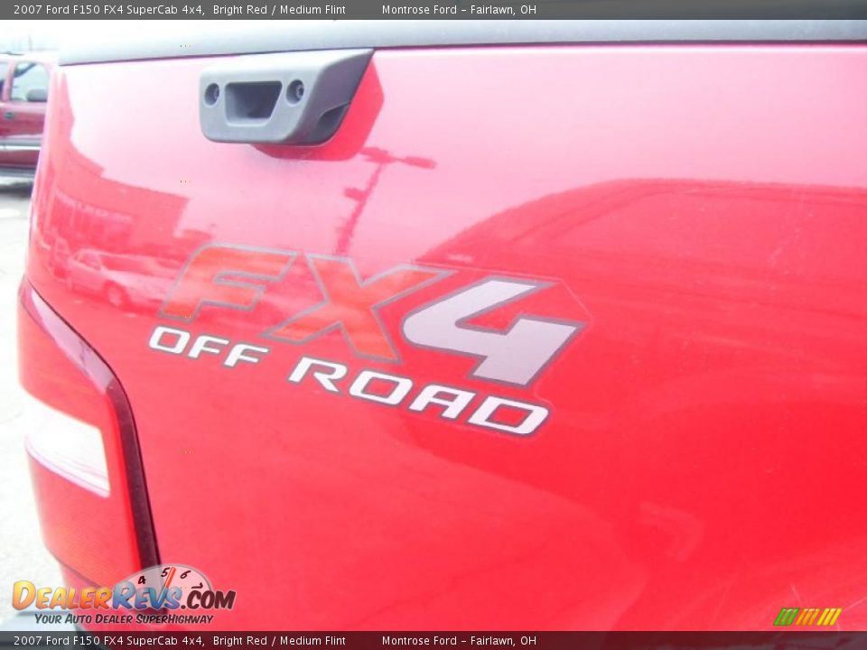 2007 Ford F150 FX4 SuperCab 4x4 Bright Red / Medium Flint Photo #7