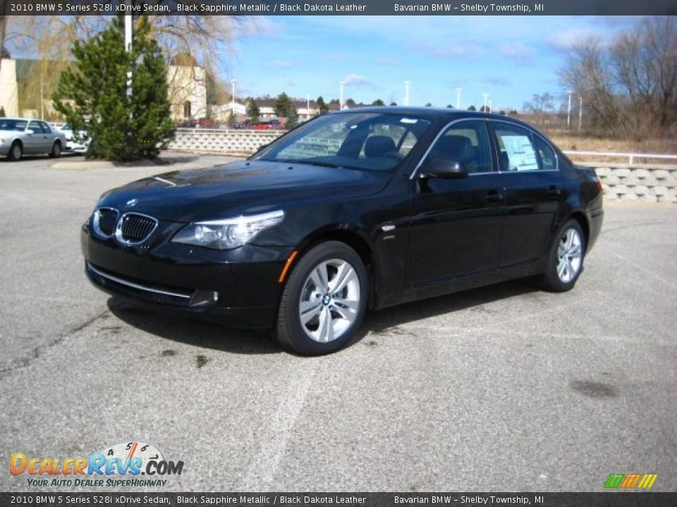 2010 BMW 5 Series 528i xDrive Sedan Black Sapphire Metallic / Black Dakota Leather Photo #1