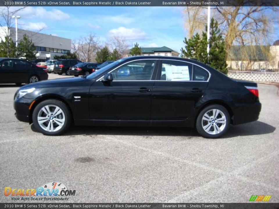 2010 BMW 5 Series 528i xDrive Sedan Black Sapphire Metallic / Black Dakota Leather Photo #2