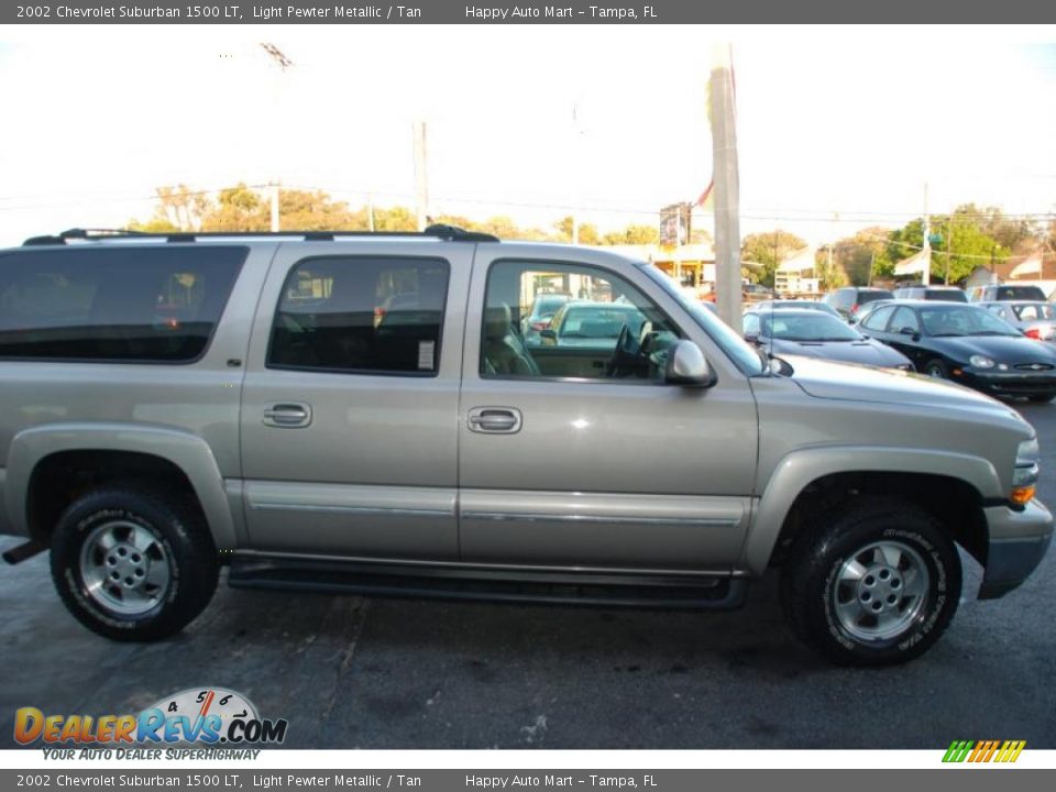2002 Chevrolet Suburban 1500 LT Light Pewter Metallic / Tan Photo #11