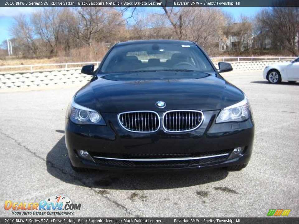 2010 BMW 5 Series 528i xDrive Sedan Black Sapphire Metallic / Black Dakota Leather Photo #8