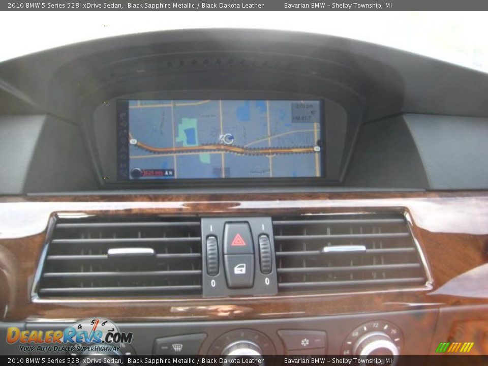 2010 BMW 5 Series 528i xDrive Sedan Black Sapphire Metallic / Black Dakota Leather Photo #15