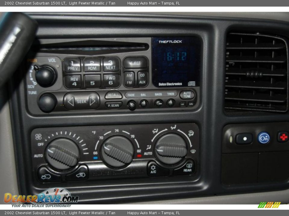 2002 Chevrolet Suburban 1500 LT Light Pewter Metallic / Tan Photo #22