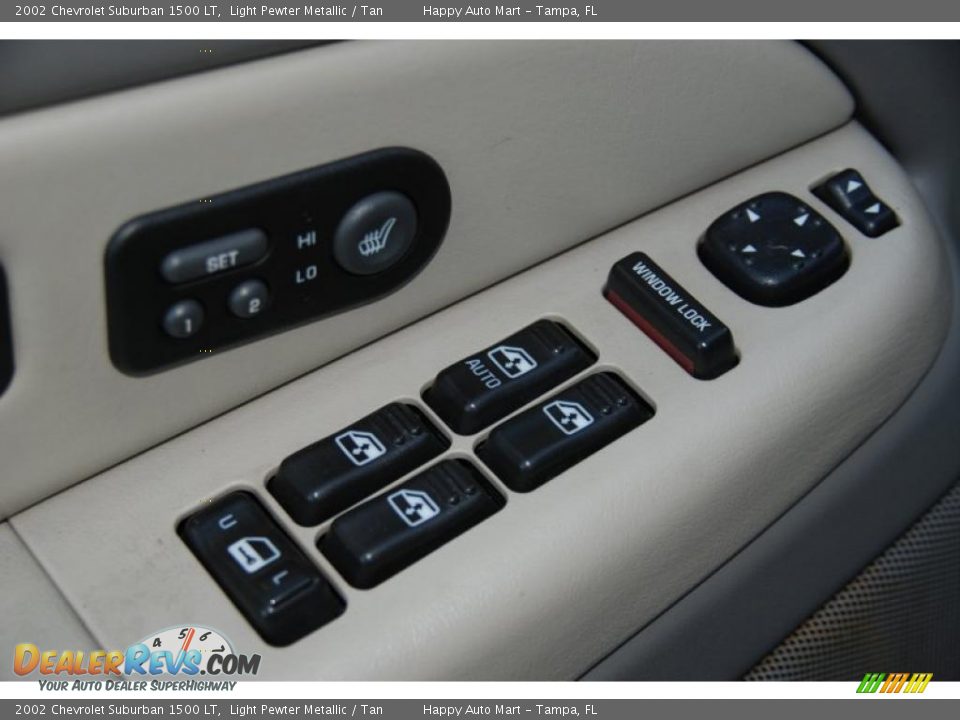 2002 Chevrolet Suburban 1500 LT Light Pewter Metallic / Tan Photo #23