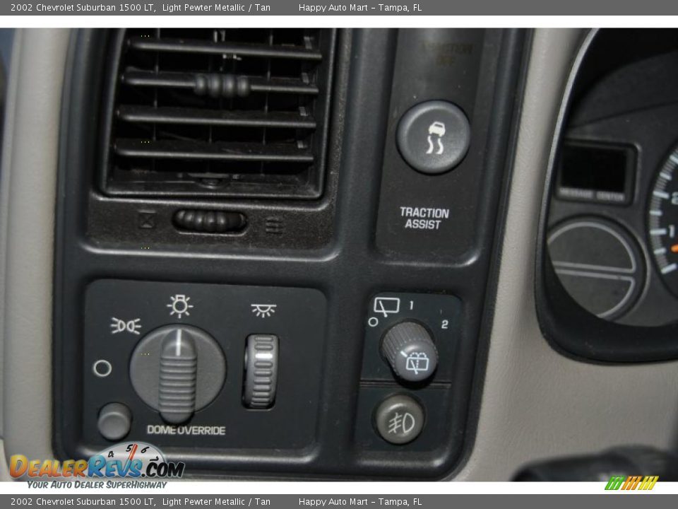 2002 Chevrolet Suburban 1500 LT Light Pewter Metallic / Tan Photo #25